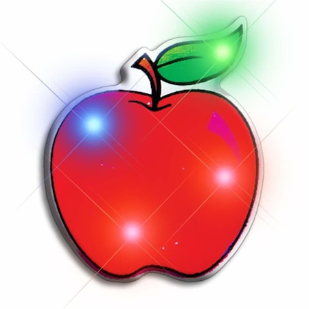 Endless Games Red Apple Flashing Body Light Lapel Pins EN2800552